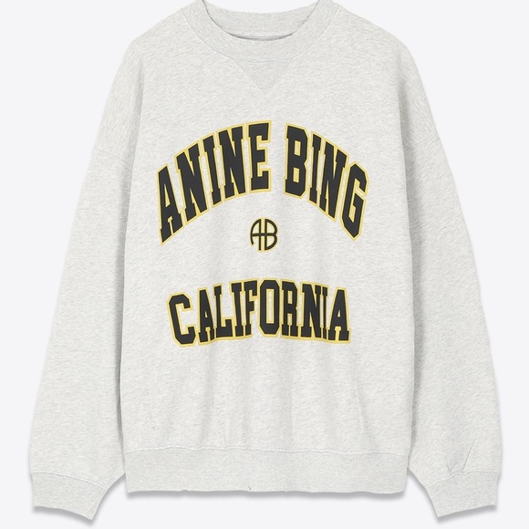 Anine Bing Sweaters - Anine Bing Gray and Yellow Sweater